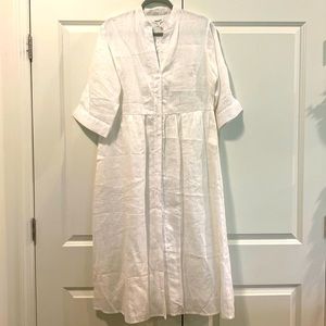 White linen Beau & Ro Valerie dress